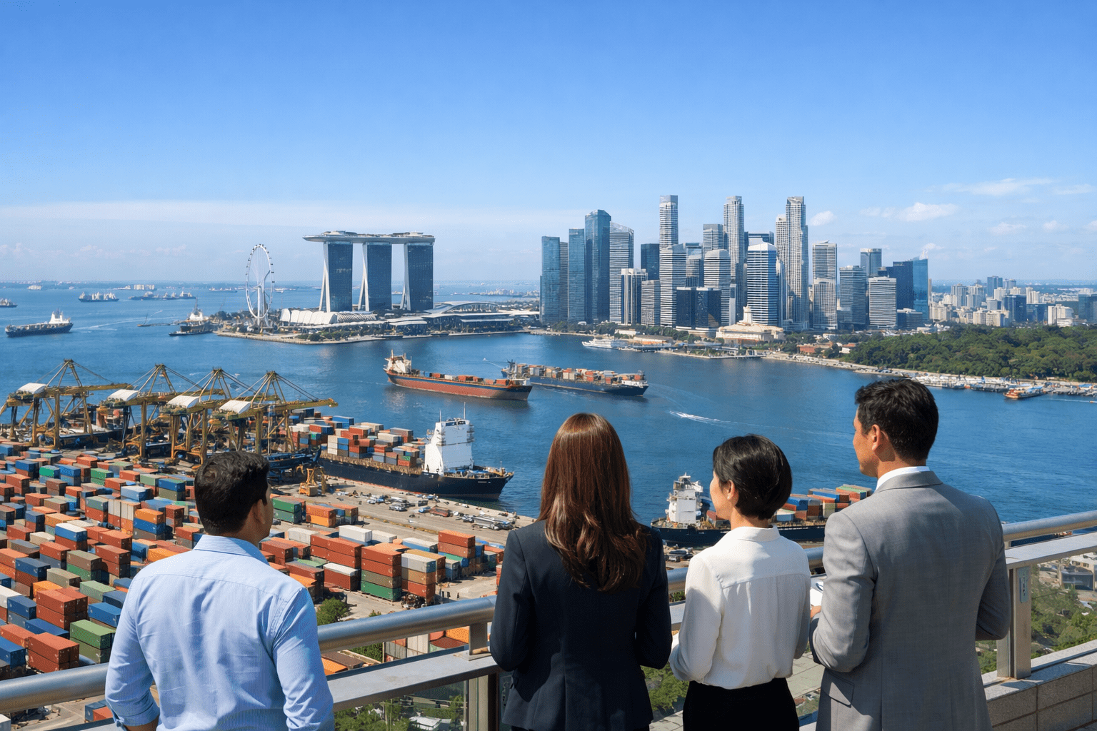 シンガポール経済、2025年に5%成長し2026年の見通しも上方修正