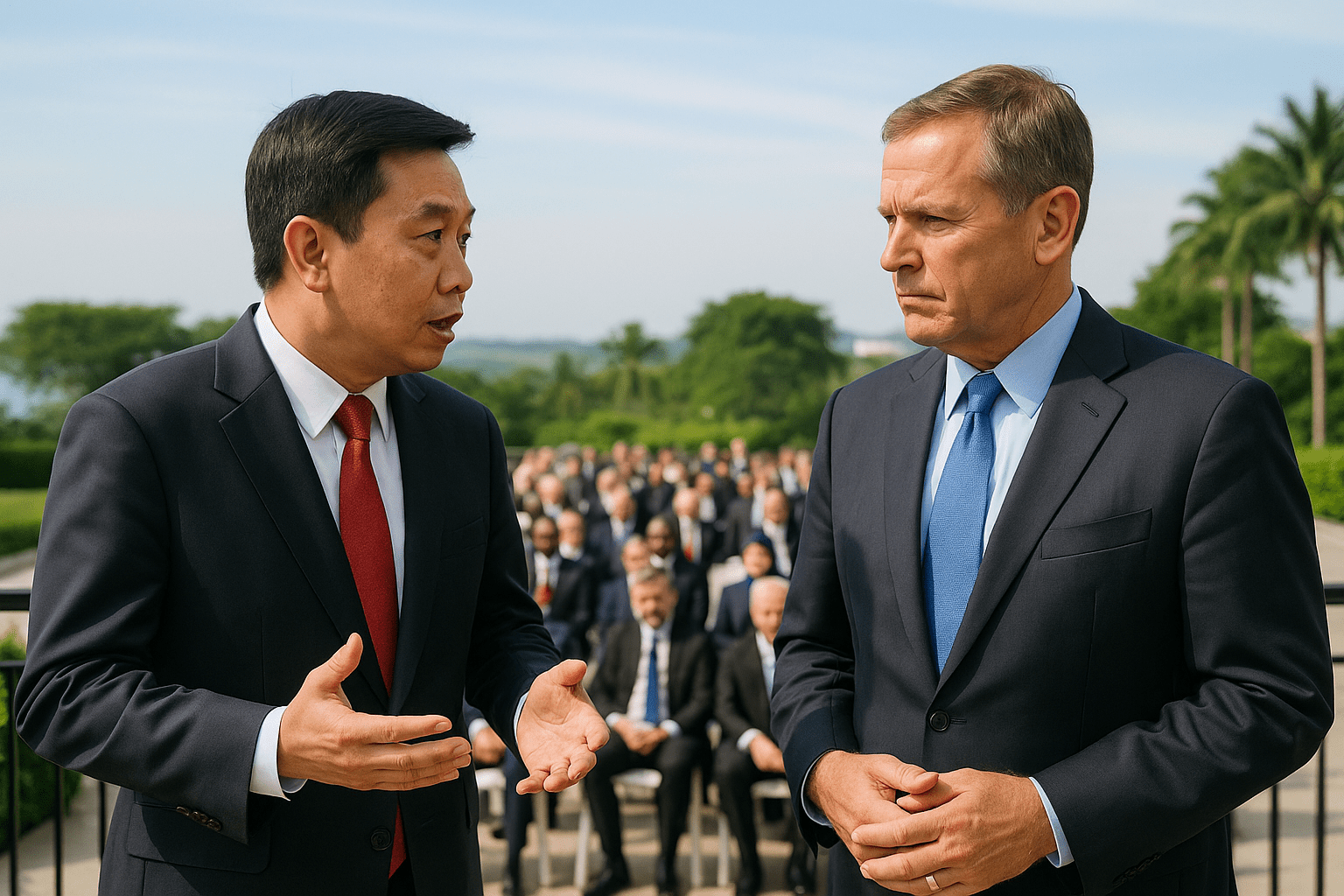 米中は対話強化を——シンガポール国防相が信頼構築を呼びかけ